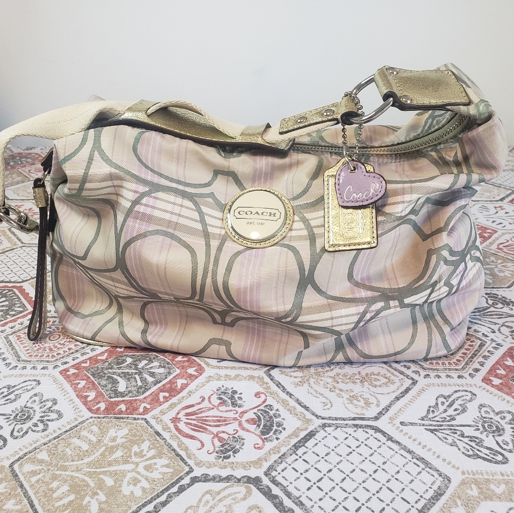 Purple Coach bag med